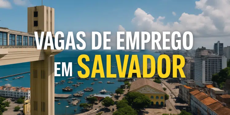 Vagas de emprego em Salvador destacadas no Elevador Lacerda.